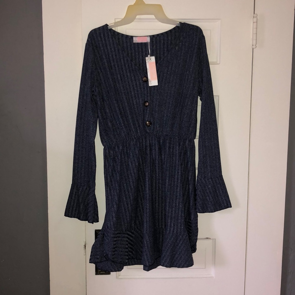 Dark blue babydoll dress
